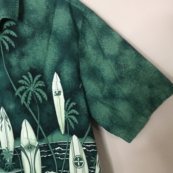 Vtg Winnie fashion Hawaiian 100% cotton button down shirt size XL men tropical - Picture 4 of 11